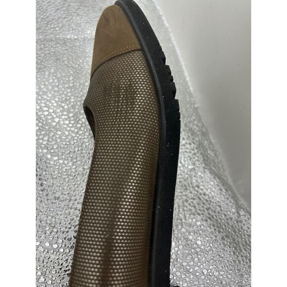 Salvatore Ferragamo Women's Brown Suede & Metallic Textured Pumps Shoes Sz 9.5 - Picture 7 of 10